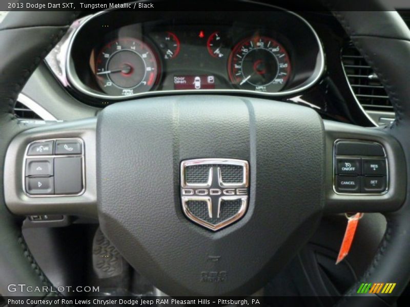 Tungsten Metallic / Black 2013 Dodge Dart SXT