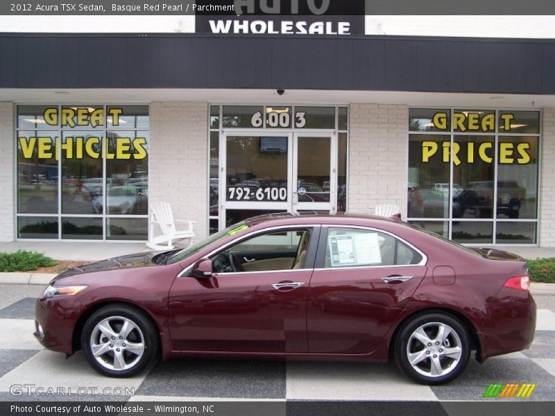 Basque Red Pearl / Parchment 2012 Acura TSX Sedan