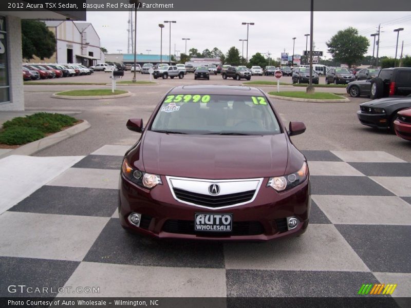 Basque Red Pearl / Parchment 2012 Acura TSX Sedan