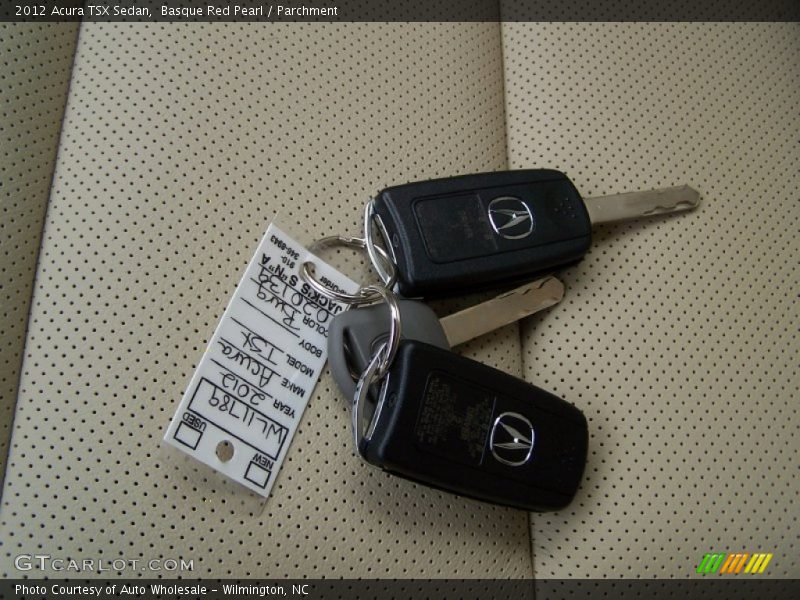 Basque Red Pearl / Parchment 2012 Acura TSX Sedan