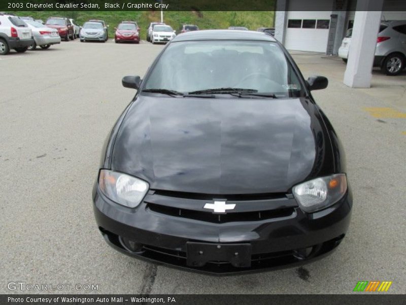 Black / Graphite Gray 2003 Chevrolet Cavalier Sedan