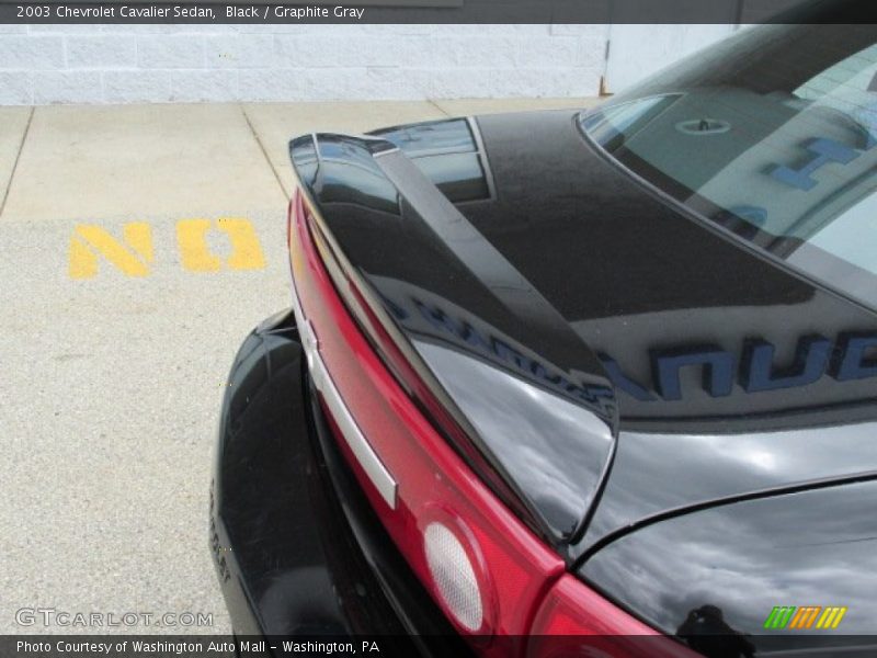 Black / Graphite Gray 2003 Chevrolet Cavalier Sedan