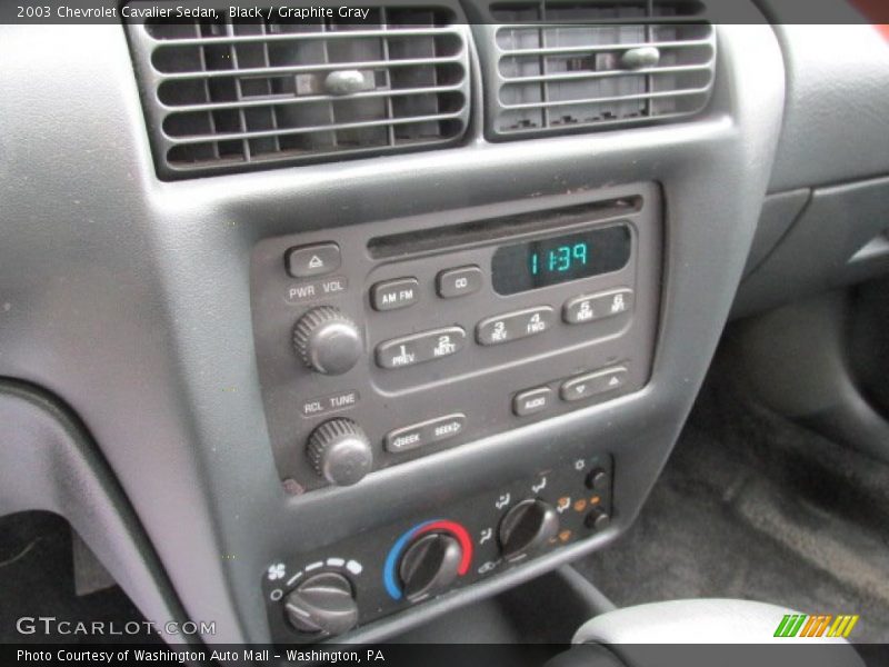 Black / Graphite Gray 2003 Chevrolet Cavalier Sedan
