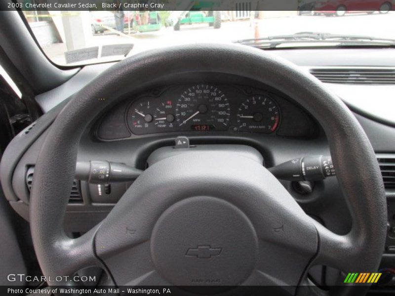 Black / Graphite Gray 2003 Chevrolet Cavalier Sedan