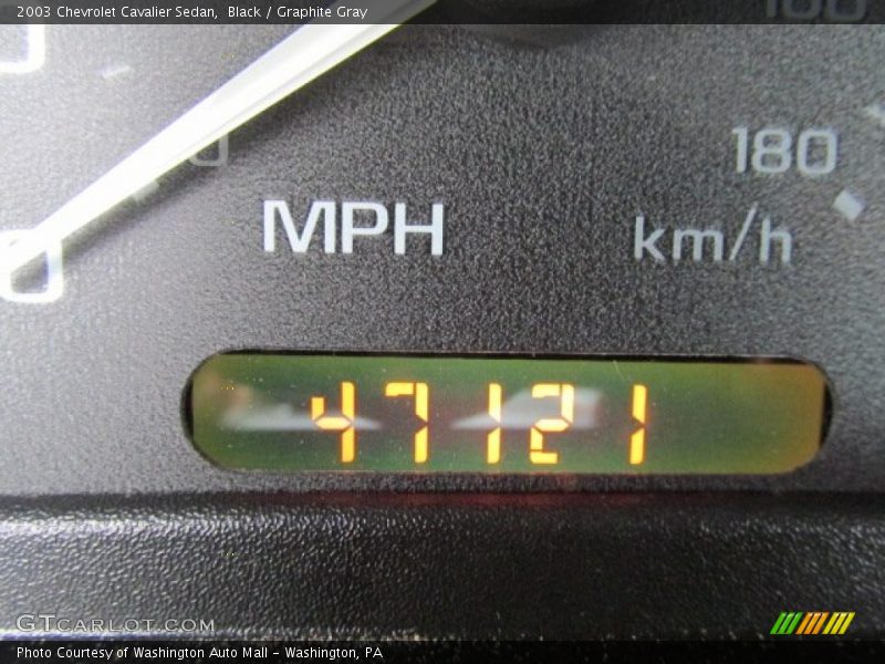 Black / Graphite Gray 2003 Chevrolet Cavalier Sedan