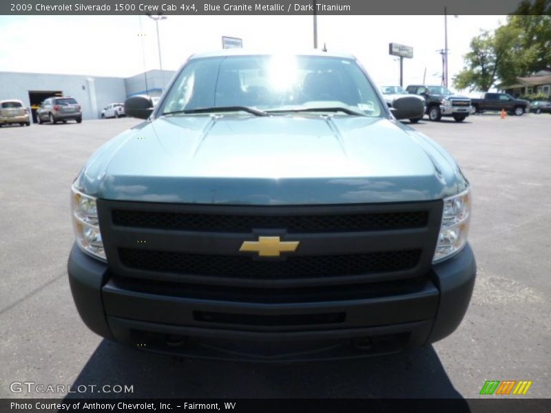 Blue Granite Metallic / Dark Titanium 2009 Chevrolet Silverado 1500 Crew Cab 4x4