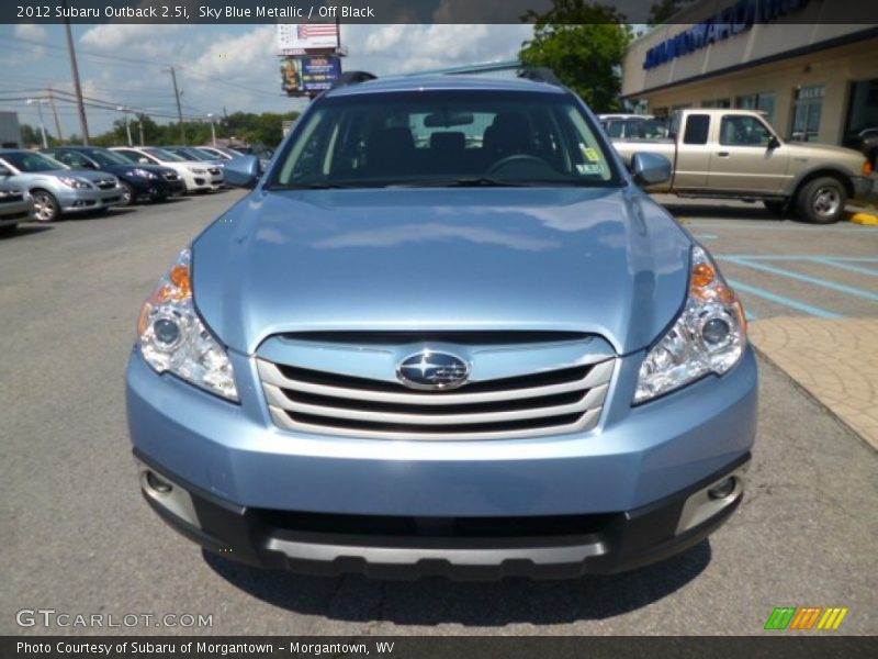 Sky Blue Metallic / Off Black 2012 Subaru Outback 2.5i