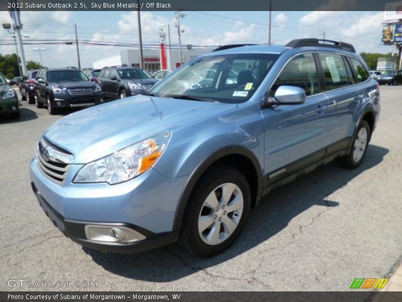 Sky Blue Metallic / Off Black 2012 Subaru Outback 2.5i