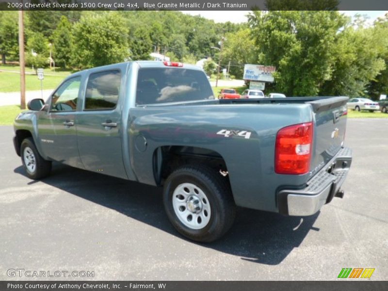 Blue Granite Metallic / Dark Titanium 2009 Chevrolet Silverado 1500 Crew Cab 4x4