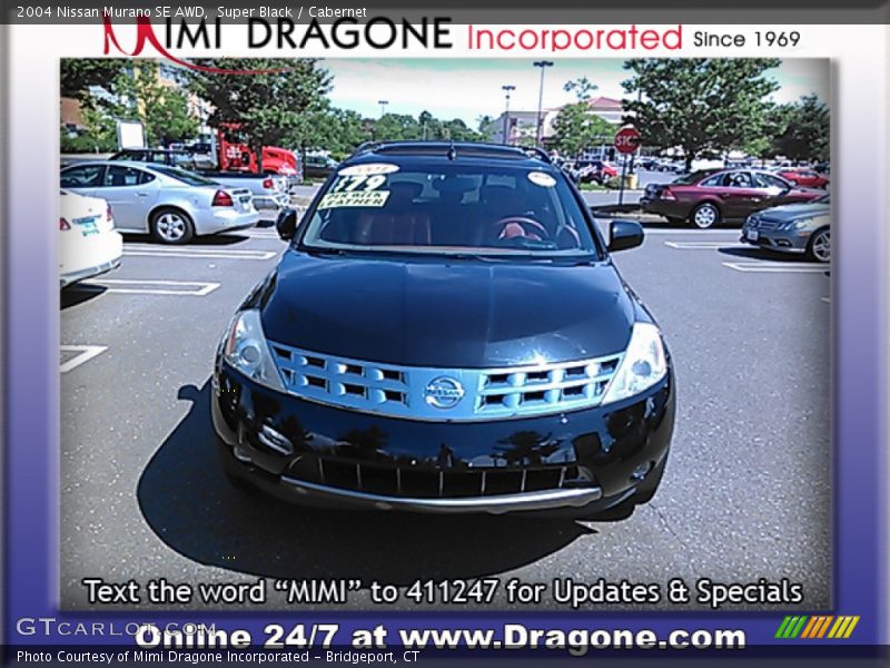 Super Black / Cabernet 2004 Nissan Murano SE AWD
