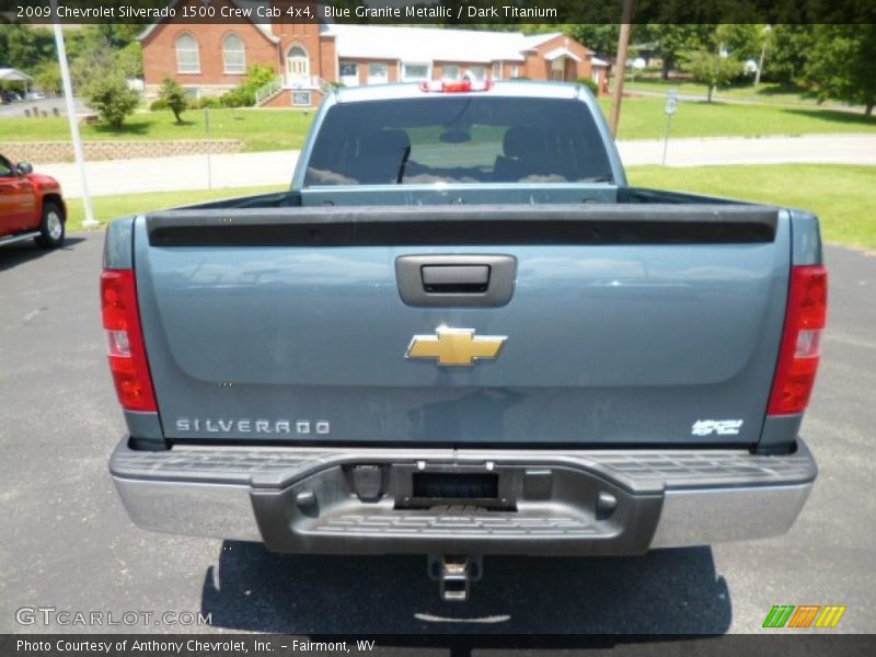 Blue Granite Metallic / Dark Titanium 2009 Chevrolet Silverado 1500 Crew Cab 4x4