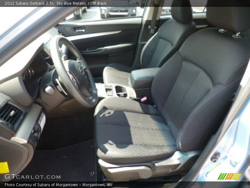 Sky Blue Metallic / Off Black 2012 Subaru Outback 2.5i