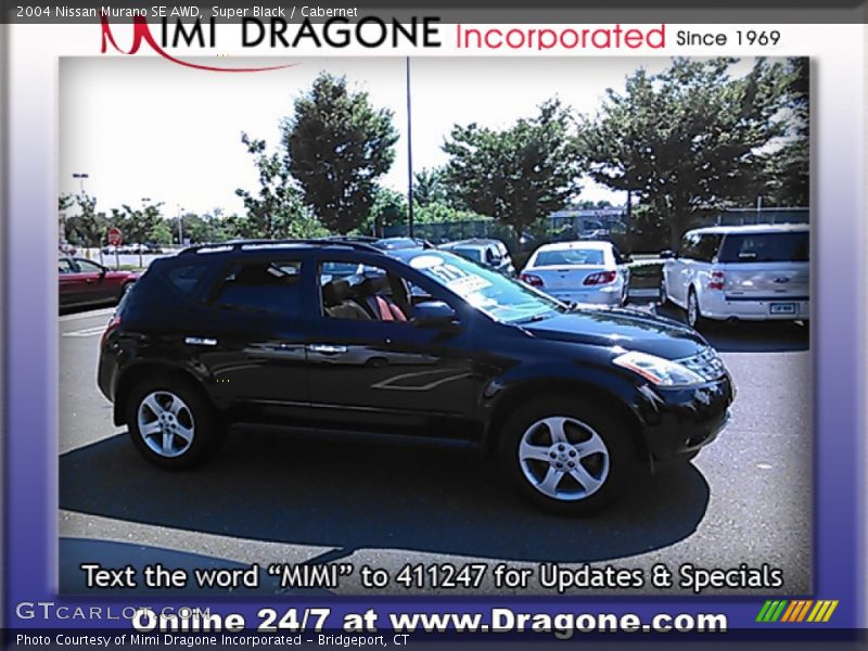 Super Black / Cabernet 2004 Nissan Murano SE AWD