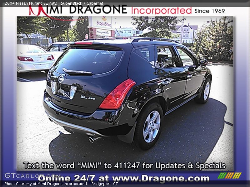 Super Black / Cabernet 2004 Nissan Murano SE AWD