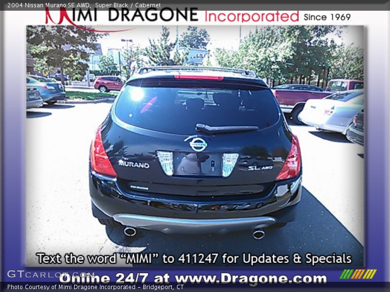 Super Black / Cabernet 2004 Nissan Murano SE AWD