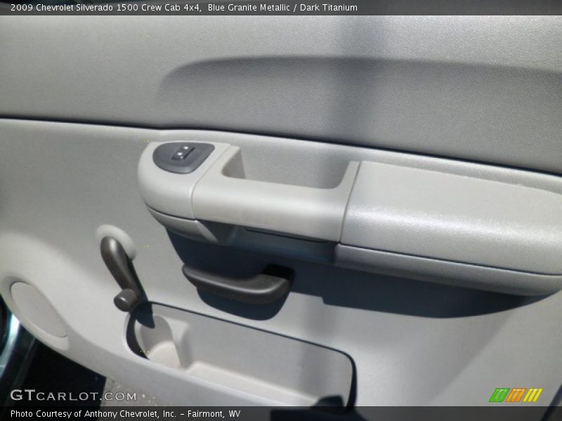 Blue Granite Metallic / Dark Titanium 2009 Chevrolet Silverado 1500 Crew Cab 4x4
