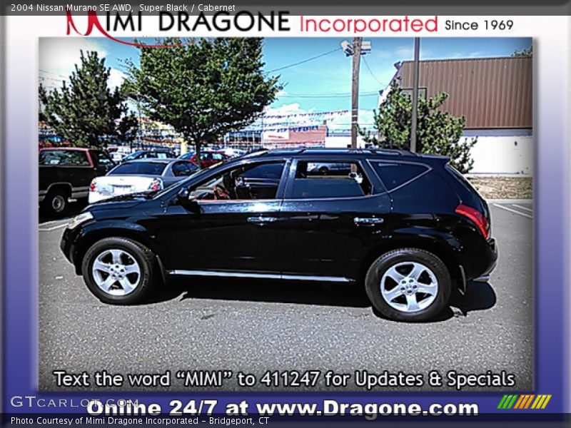 Super Black / Cabernet 2004 Nissan Murano SE AWD