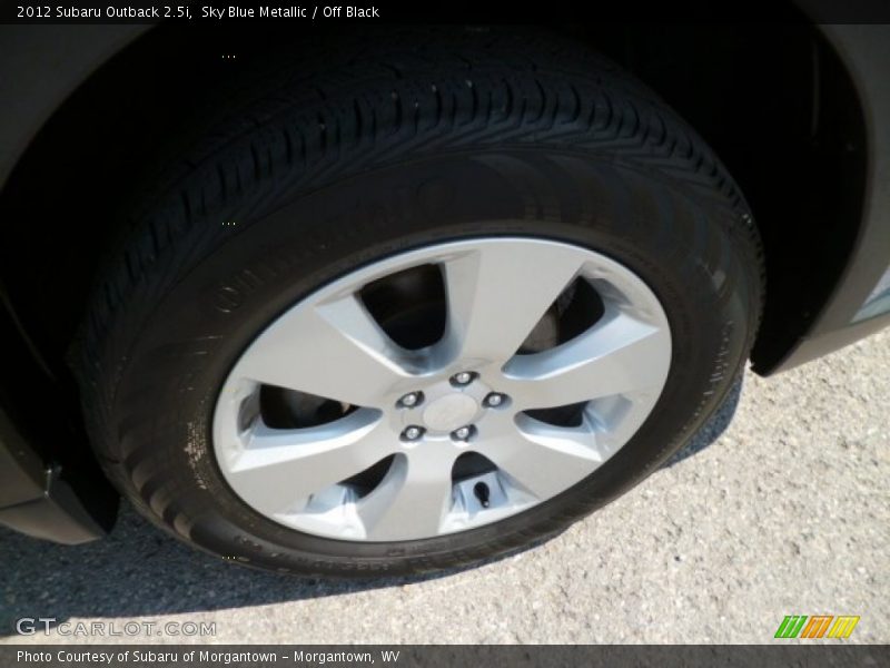Sky Blue Metallic / Off Black 2012 Subaru Outback 2.5i