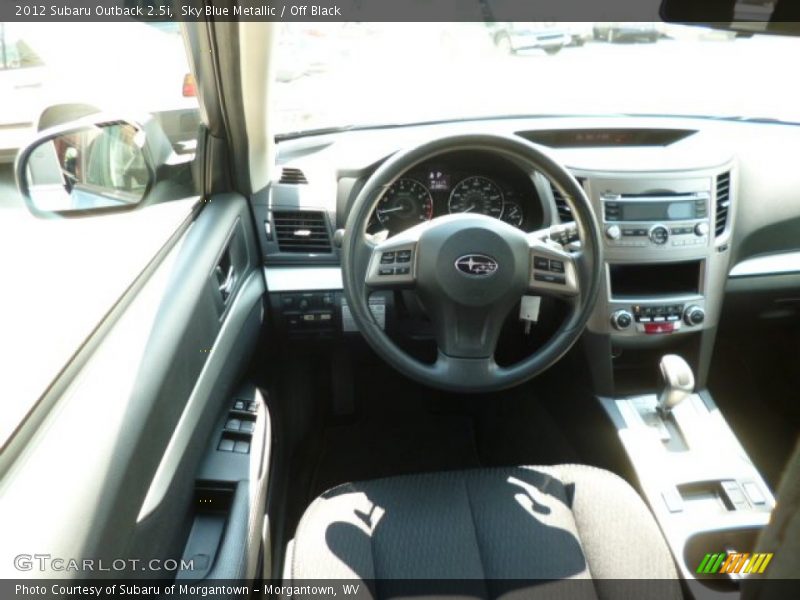 Sky Blue Metallic / Off Black 2012 Subaru Outback 2.5i