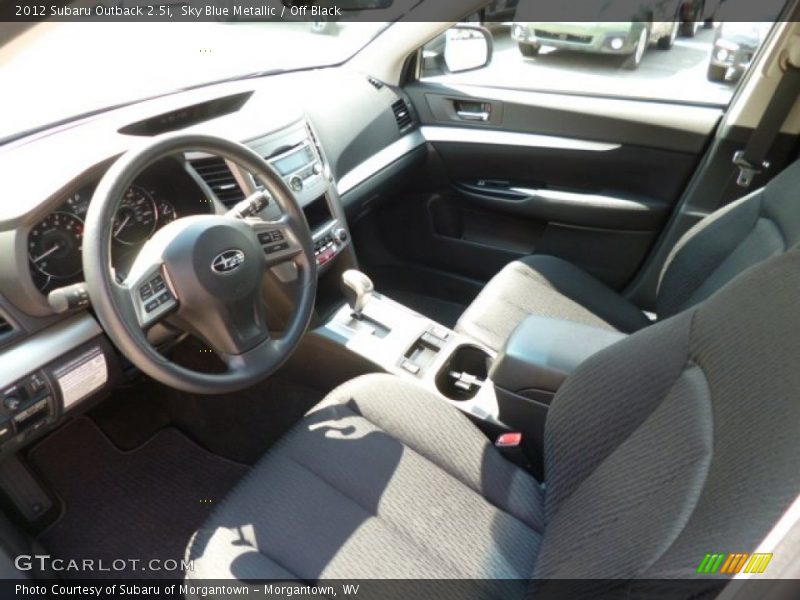 Sky Blue Metallic / Off Black 2012 Subaru Outback 2.5i