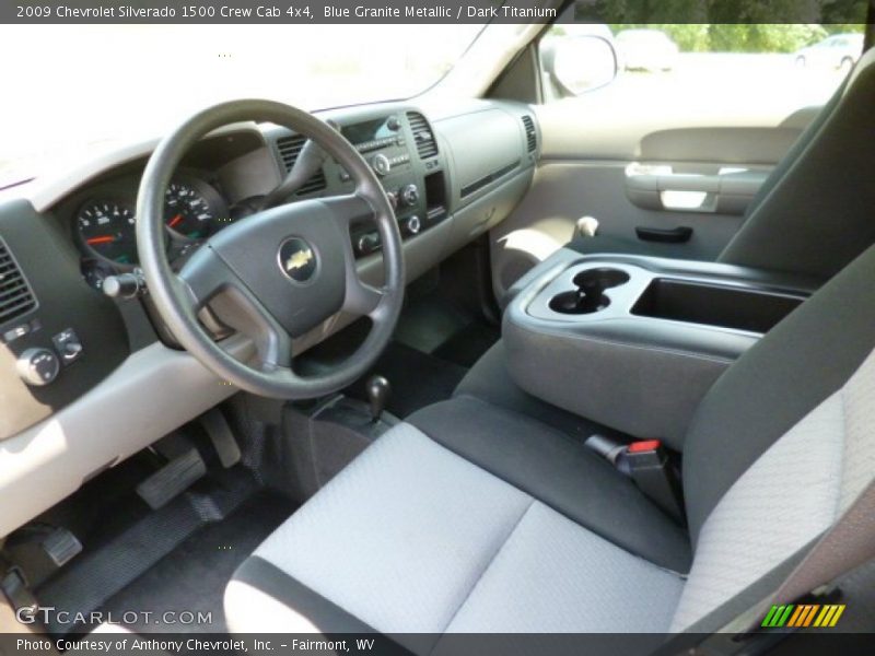 Blue Granite Metallic / Dark Titanium 2009 Chevrolet Silverado 1500 Crew Cab 4x4