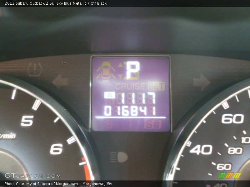 Sky Blue Metallic / Off Black 2012 Subaru Outback 2.5i