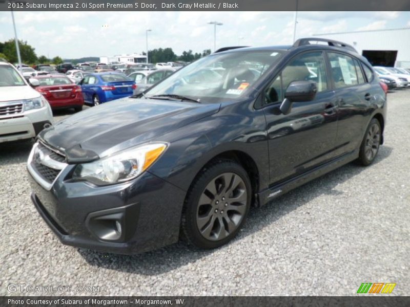 Dark Gray Metallic / Black 2012 Subaru Impreza 2.0i Sport Premium 5 Door