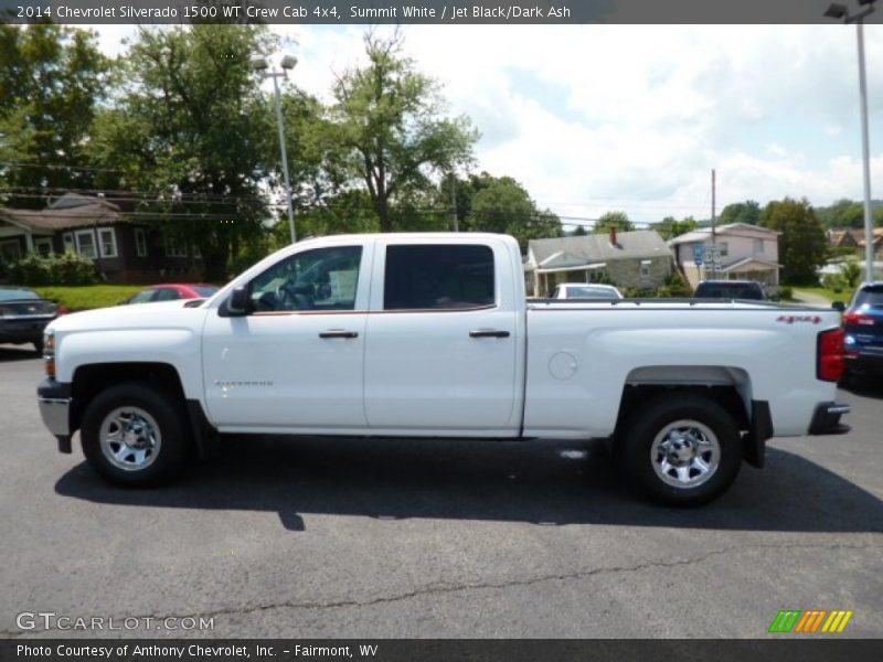 Summit White / Jet Black/Dark Ash 2014 Chevrolet Silverado 1500 WT Crew Cab 4x4