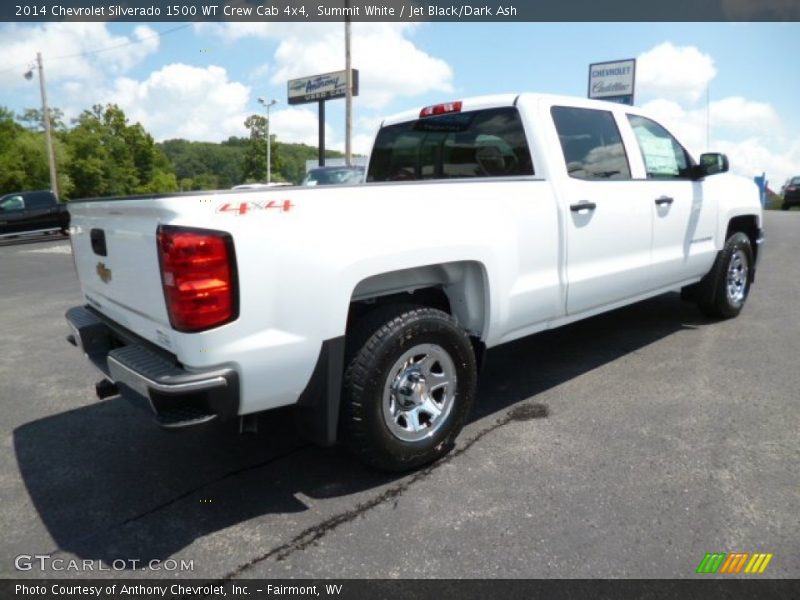 Summit White / Jet Black/Dark Ash 2014 Chevrolet Silverado 1500 WT Crew Cab 4x4