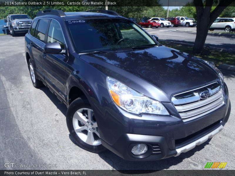 Carbide Gray Metallic / Black 2014 Subaru Outback 2.5i Limited