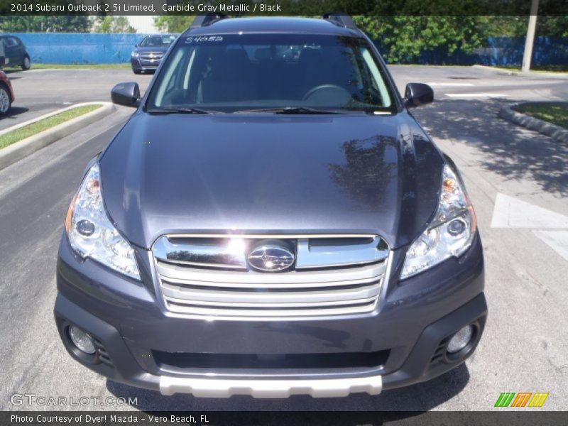 Carbide Gray Metallic / Black 2014 Subaru Outback 2.5i Limited