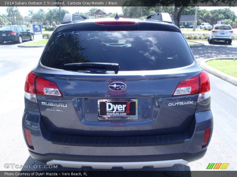 Carbide Gray Metallic / Black 2014 Subaru Outback 2.5i Limited