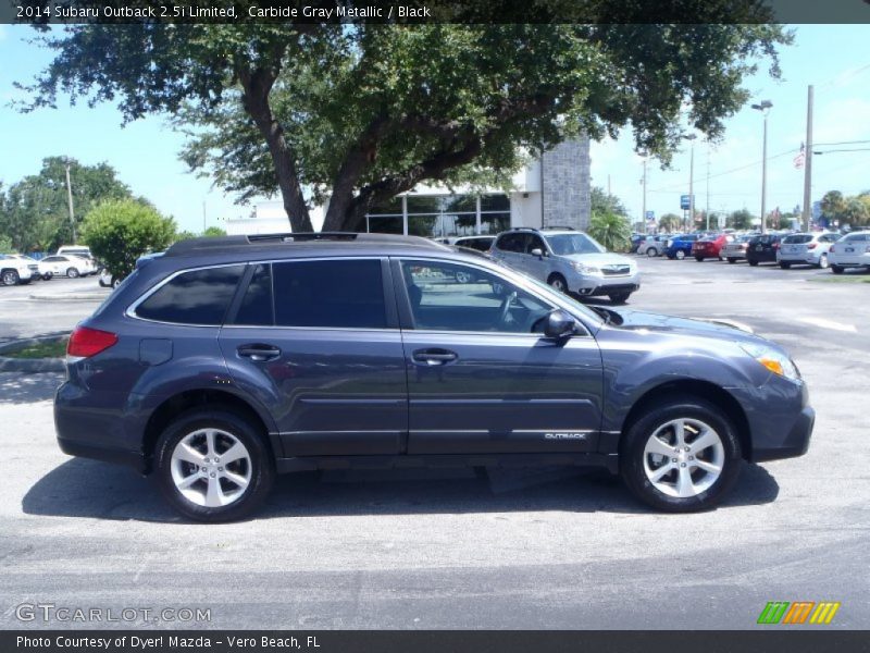 Carbide Gray Metallic / Black 2014 Subaru Outback 2.5i Limited