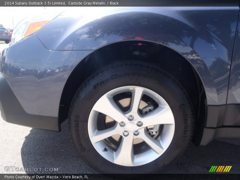 Carbide Gray Metallic / Black 2014 Subaru Outback 2.5i Limited