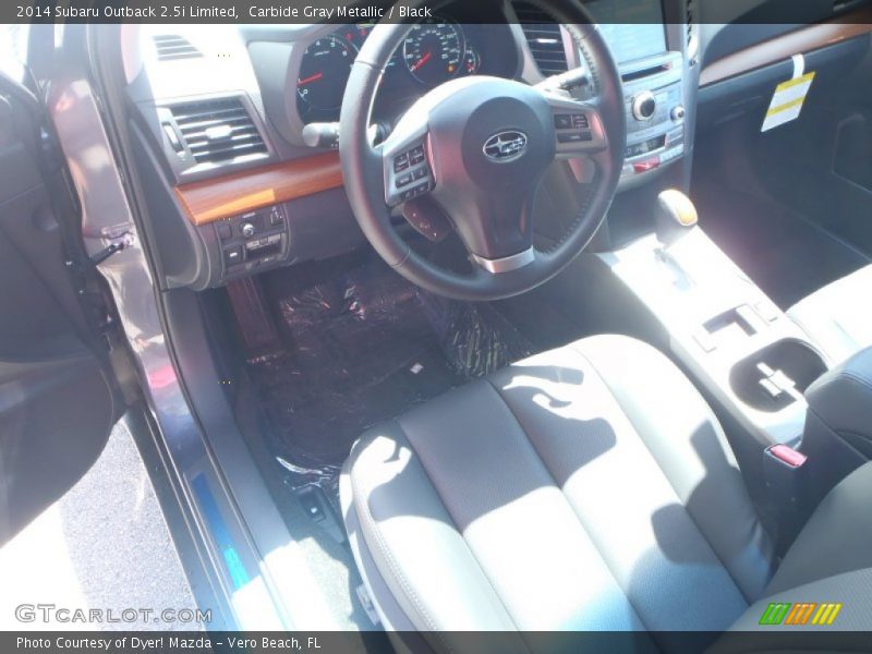 Carbide Gray Metallic / Black 2014 Subaru Outback 2.5i Limited