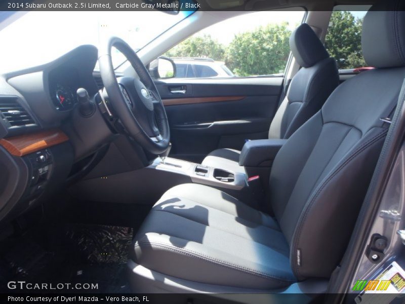Carbide Gray Metallic / Black 2014 Subaru Outback 2.5i Limited
