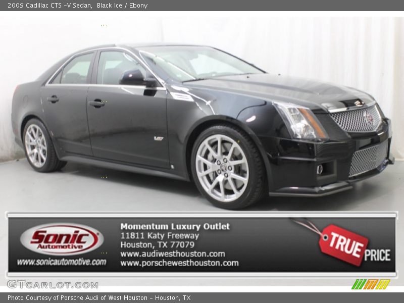 Black Ice / Ebony 2009 Cadillac CTS -V Sedan