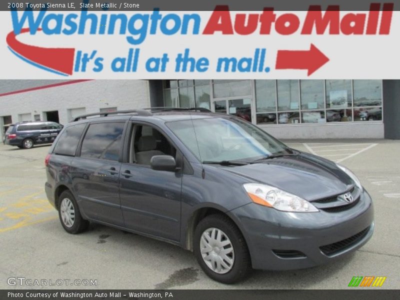 Slate Metallic / Stone 2008 Toyota Sienna LE