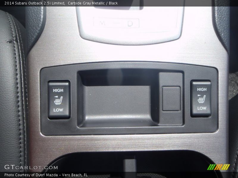Carbide Gray Metallic / Black 2014 Subaru Outback 2.5i Limited