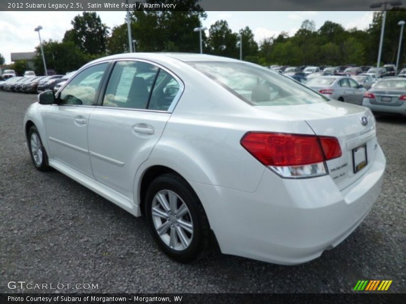 Satin White Pearl / Warm Ivory 2012 Subaru Legacy 2.5i