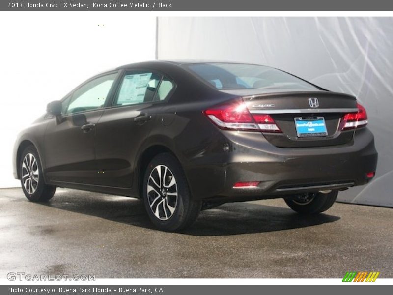 Kona Coffee Metallic / Black 2013 Honda Civic EX Sedan