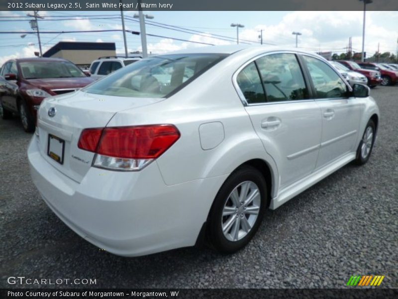 Satin White Pearl / Warm Ivory 2012 Subaru Legacy 2.5i