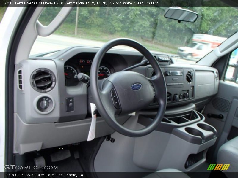 Dashboard of 2013 E Series Cutaway E350 Commercial Utility Truck