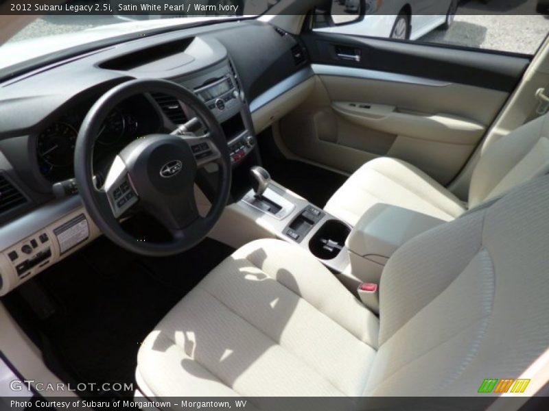 Satin White Pearl / Warm Ivory 2012 Subaru Legacy 2.5i