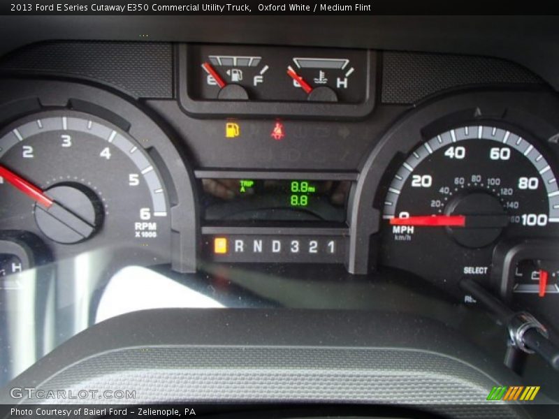  2013 E Series Cutaway E350 Commercial Utility Truck E350 Commercial Utility Truck Gauges