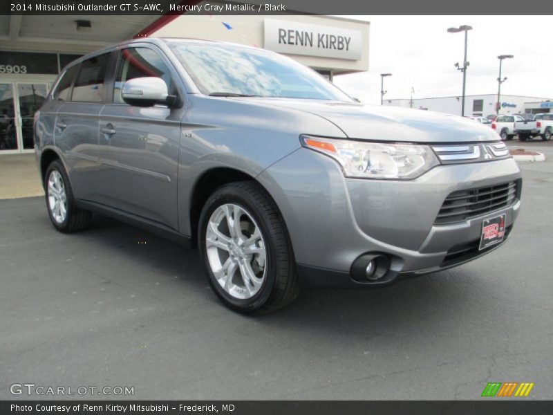 Mercury Gray Metallic / Black 2014 Mitsubishi Outlander GT S-AWC