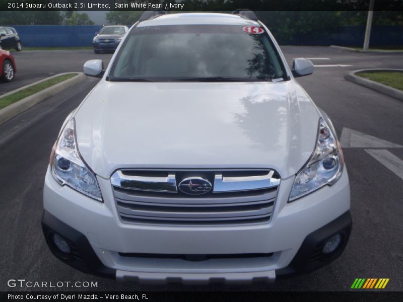 Satin White Pearl / Ivory 2014 Subaru Outback 2.5i Limited