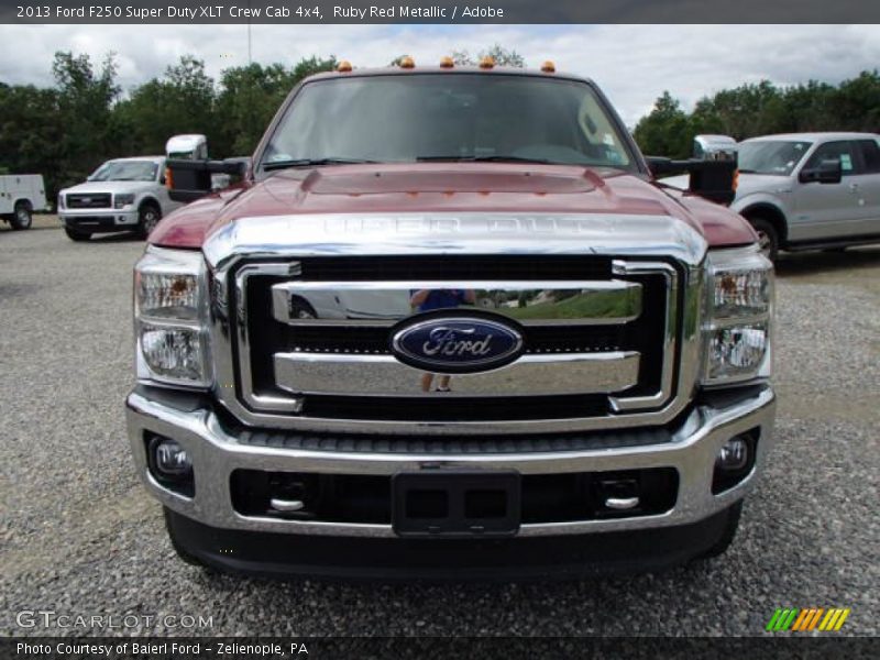 Ruby Red Metallic / Adobe 2013 Ford F250 Super Duty XLT Crew Cab 4x4