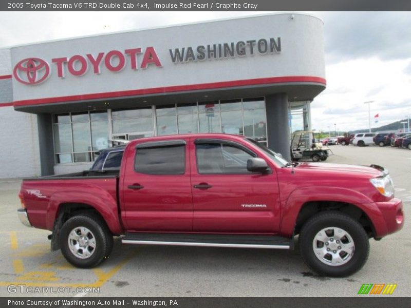 Impulse Red Pearl / Graphite Gray 2005 Toyota Tacoma V6 TRD Double Cab 4x4