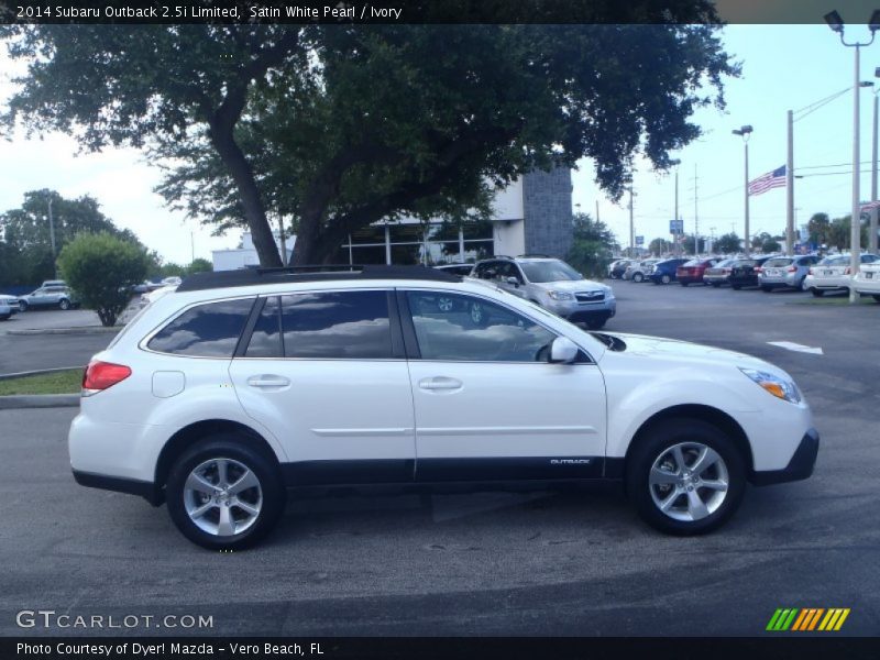 Satin White Pearl / Ivory 2014 Subaru Outback 2.5i Limited